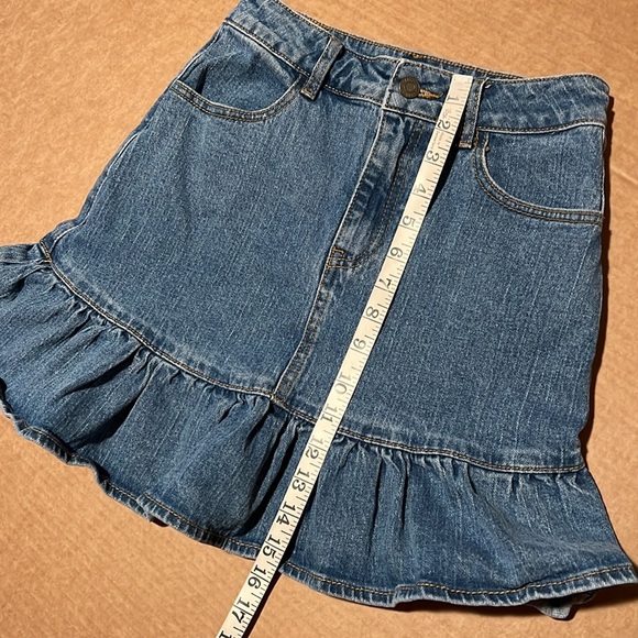 Brandy Melville Y2K ruffled denim mini skirt by J. Galt, size S - Picture 8 of 12